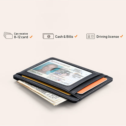 Ultra Slim Smart Credit Card Holder RFID Blocking Card Slim Wallet